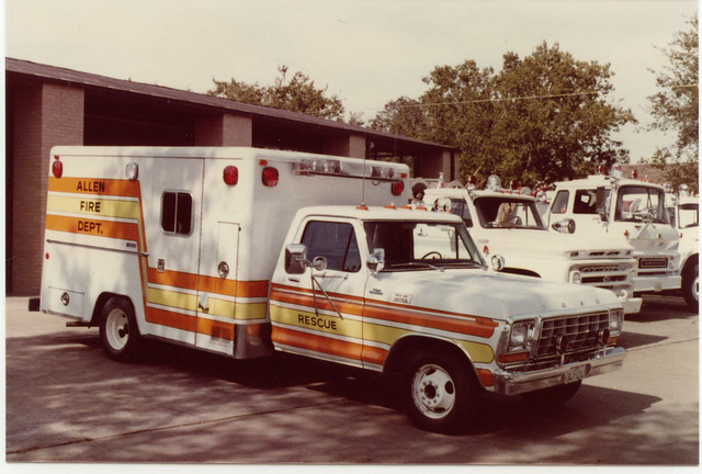 ford truck texas allen ambulance modular 1978 emergency firefighter bls ems firedepartment f350 procar drmo robertknowles