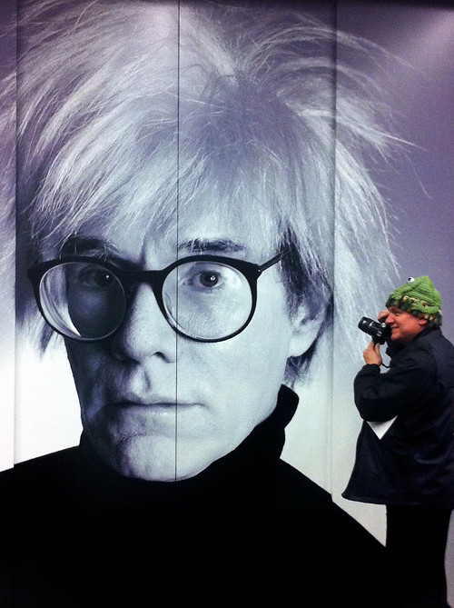me and Andy Warhol, Anchorage Museum, Anchorage, Alaska