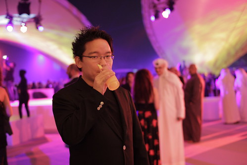 At the opening party of Dubai Film Fest