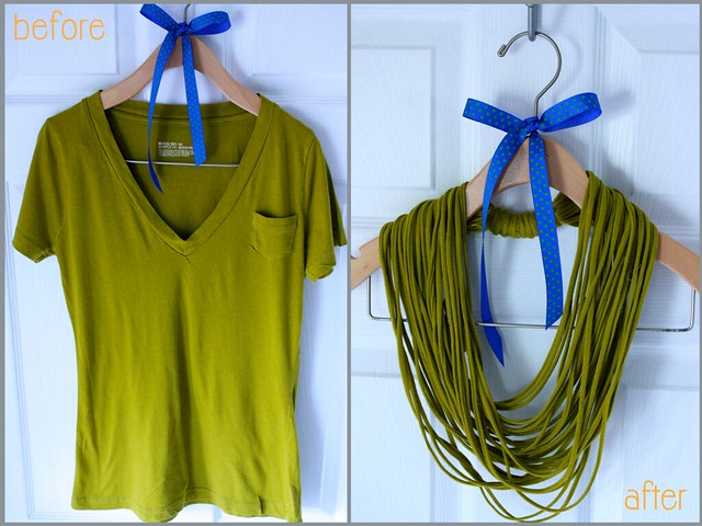 Project ReStyle: Easy No-Sew T-Shirt Necklace – Keira Lennox