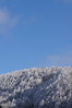 青空と雪山