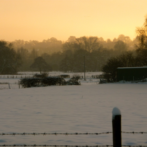 Chilham in the snow 