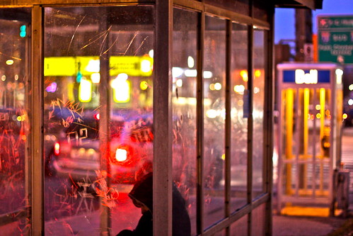 Hunched in NDG Light ... Recrocqvillé dans la Lumière de NDG ... Intersection Rue Girouard / Sherbrooke ... Montréal by gmayster01