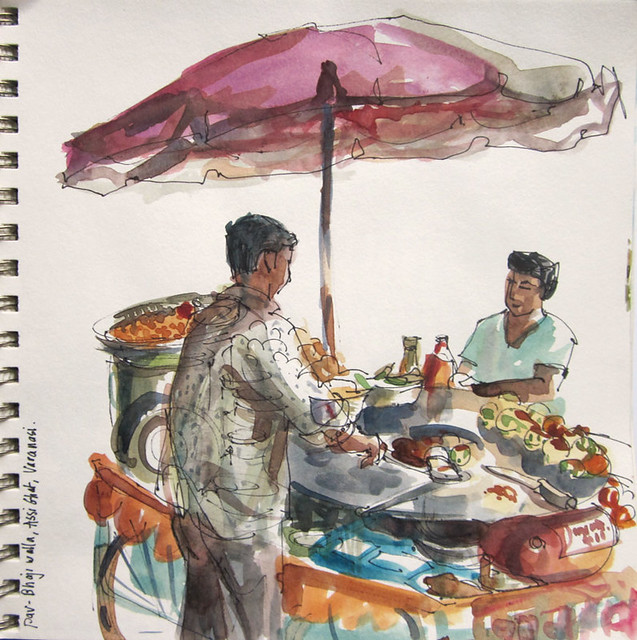 Chaat Seller, Benaras, India.