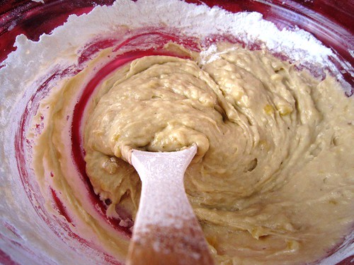 Mixing Banana Bread Batter