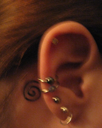 my behind the ear tattoo