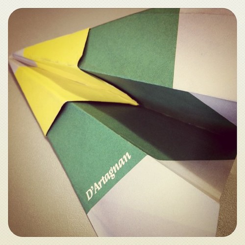 Paper airplane 'D'Artagnan' 18.01.11
