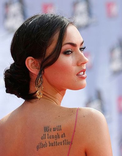megan fox tattoos meaning. Megan-Fox-Gilded-Butterflies