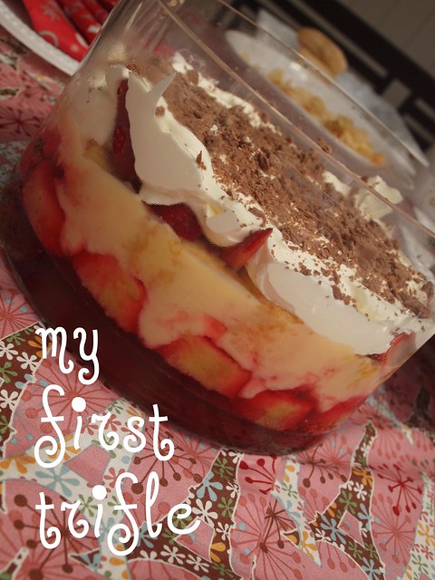 my first ever trifle