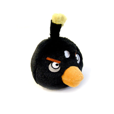 Black - Angry Bird Plush Toy 愤怒的小鸟毛绒玩偶