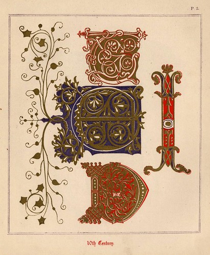 002- Medieval Alphabets and Initials 1886- F.G. Delamotte- Copyright 2006 illuminated-book.com& libros-iluminados.com