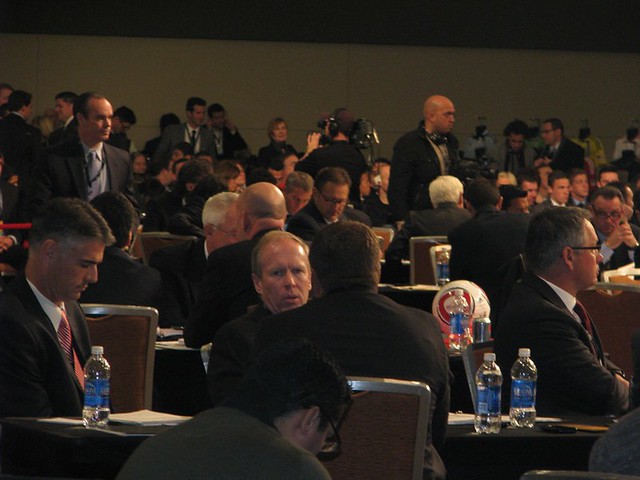 DC Uniteds coaches at 2011 MLS Super Draft