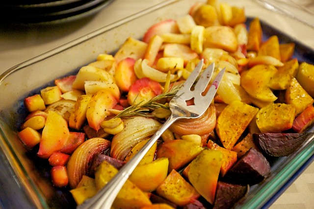 thanksgiving potluck-roasted vegetables