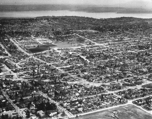 Aerial of northeast Seattle, 1959