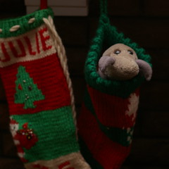 Stockings hung by the chimney with mites