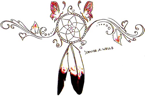 Dreamcatcher Tattoo Design by Denise A Wells