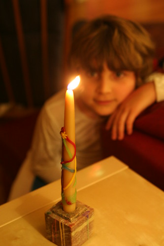 May Pole Birthday Candle in December