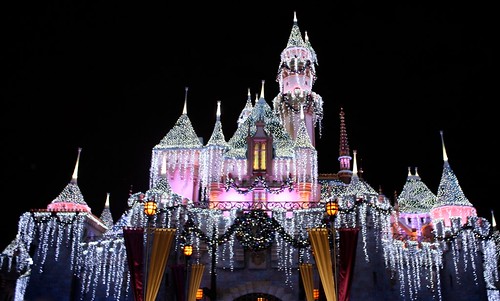 And a very sparkly Holiday Snow White's Castle
