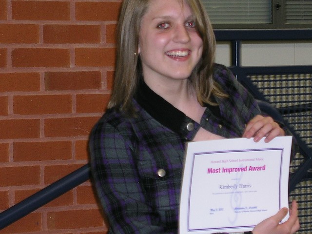 Kim's band award, spring 2010