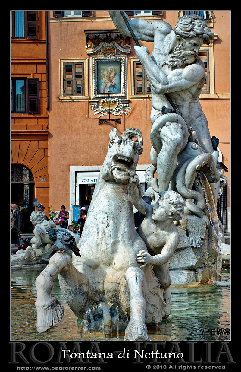 Roma - Piazza Navona - Fontana di Nettuno