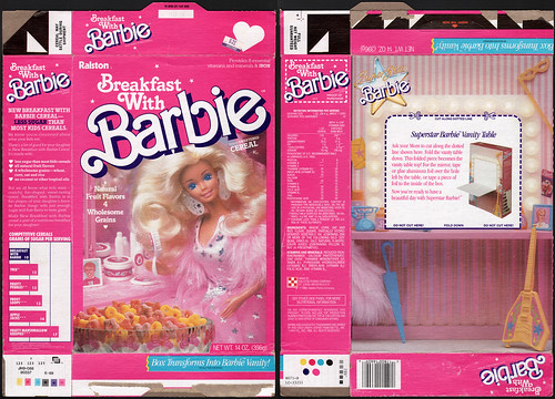 Ralston - Breakfast with Barbie - cereal box - 1989