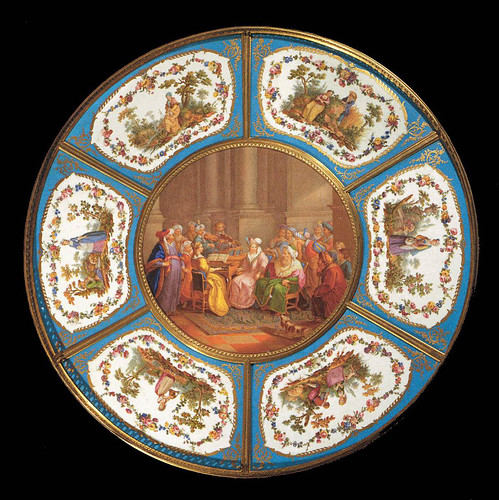 015 –Plato con siete placas de porcelana 1774-Porcelana de Sèvres- Web Gallery of Art--© 2005-2010 Musée du Louvre