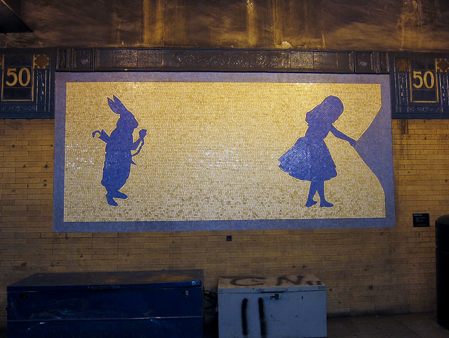 Alice In Wonderland Subway Tile Art