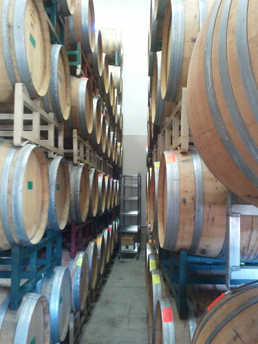 The barrels at Martin Ranch Winery