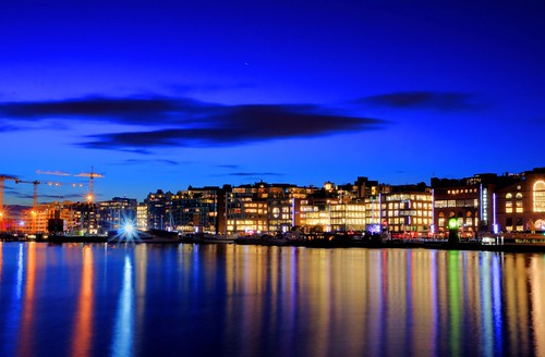 Aker Brygge in the evening