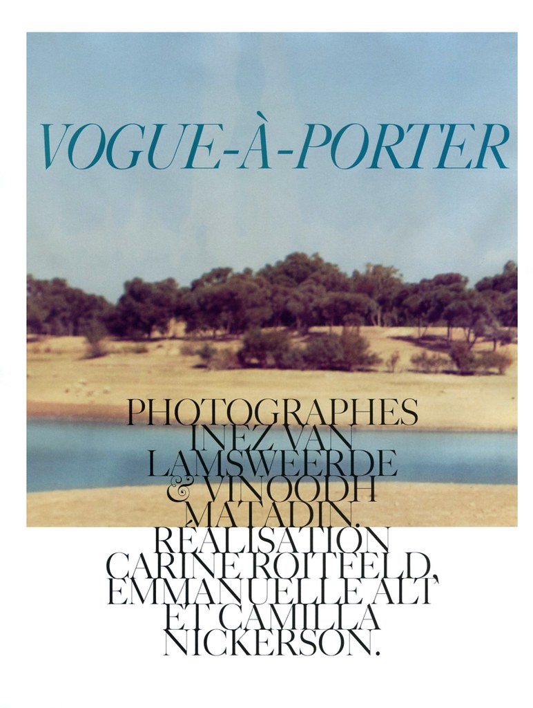 inezvinoodh1 Vogue Paris February 2010 | Vogue à Porter by Inez & Vinoodh