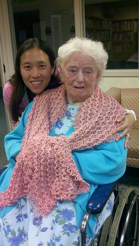 Grandma captain's new shawl