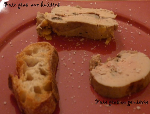 foie gras aux huîtres