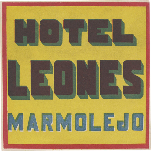 Hotel Leones, Marmolejo (112mm x 112mm) by davidgeorgepearson