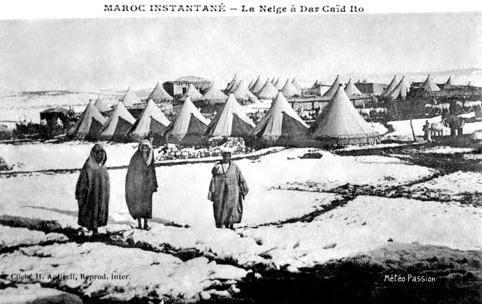 neige au Maroc en janvier 1914