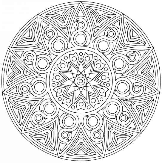 mandala coloring pages complicated cyst - photo #8