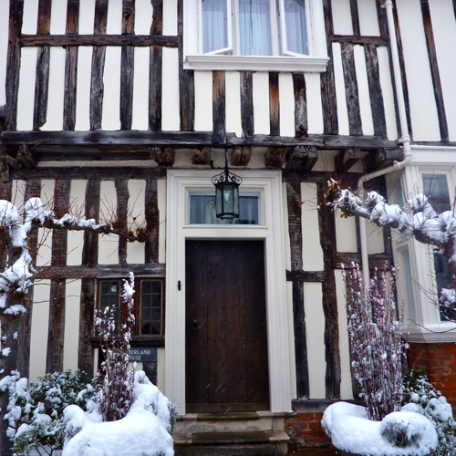 Chilham in the snow ~ village