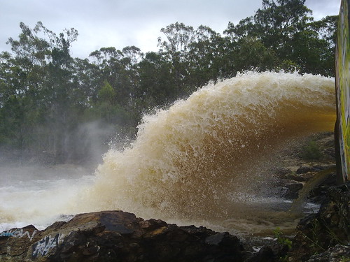 Water over the Spillway