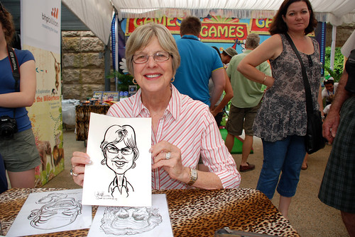 Caricature live sketching for BHP Billiton Family Day 2010- 7