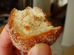 Inside Of Cinnamon Sugar Doughnuts Hole