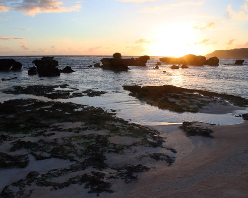 Andersen Afb Guam. Sunrise over Tarague Beach Preserve, Andersen AFB, Guam