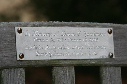 Lenton Hawkinson Memorial Bench