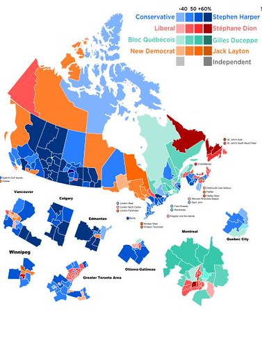 Results of 2008 federal election, Canada