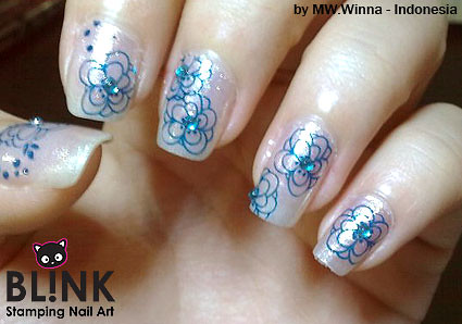 nail art at home. BLINK Stamping Nail Art / BSNA