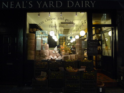 Vitrine Neal's Yard Dairy - Londres, novembre 2010