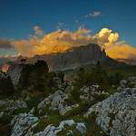 Sunset at Sella Group, Dolomites, Italy