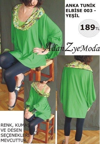 Anka Tunik Elbise 003 green