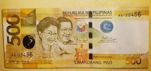 Phillipines 500 Piso banknote