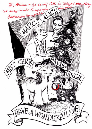 Marc Davis Christmas Card - 1995