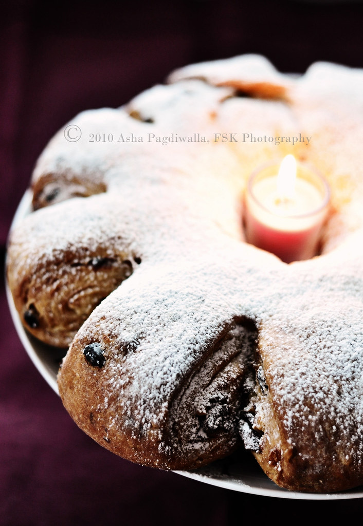 Stollen with Candle
