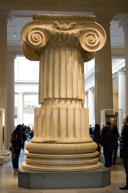 d5 MET Marble column from the Temple of Artemis at Sardis